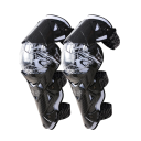 Chrániče kolen na motorku závodní ochranné délka 44 cm s popruhem 30 cm pevná konstrukce pro motokros a jízdu v terénu 1