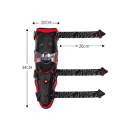 Chrániče loktů na motorku ochranné 20 x 34 cm s upevňovacím popruhem 20 cm pevná konstrukce pro motokros a jízdu v terénu 4