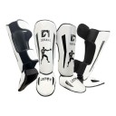 Chrániče na holeň a nárt velikost L Holenní část 38 cm Suchý zip Bojové chrániče nohou pro dospělé Box a bojové sporty 5