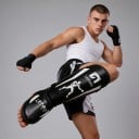 Chránițe de box pentru tibie și glezne mărimea M Lungime 34,5 cm Benzi cu velcro Protecții pentru picioare Box și sporturi de contact 13