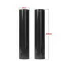 Chránițe universale din carbon pentru furca frontală a motocicletelor 202 mm negre lucioase cu model din carbon, pereche de protecții din plastic dur 2