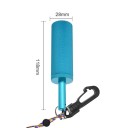 Chrastítko di sicurezza subacqueo 11,8 x 2,8 cm Strumento di segnalazione per bombole subacquee Strumento acustico per comunicazione e avviso 2