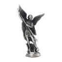 Christelijke figuur van de heilige Michaël 8 x 4,2 cm Metaallegering Religieuze beeld van de aartsengel Decoratie van het altaar beschermend 1