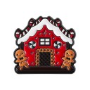 Christmas Brooch 2–3 cm 4 pcs Gingerbread Sweets Festive Motif Gingerbread Cat Bow Cottage Zinc Alloy 7