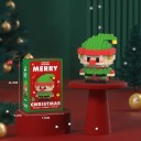 Christmas Building Set Elf 5.2 x 3.6 x 6.6 cm 161 pcs Micro Bricks Plastic Model Mini Building Set Christmas Decoration 2
