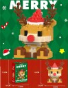 Christmas Building Set Reindeer 6.6 x 3.6 x 6.3 cm 166 pcs Micro Blocks Plastic Model Mini Building Set Christmas Decoration 3