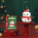 Christmas Building Set Snowman 6.7 x 4.2 x 6.8 cm 194 pcs Micro Blocks Plastic Model Mini Building Set Christmas Decoration 2