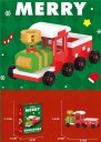 Christmas Building Set Train 9.2 x 3.9 x 4.5 cm 177 pcs Micro Blocks Plastic Model Mini Building Set Christmas Decoration 3