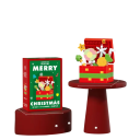 Christmas Building Set Treasure Chest with Gifts 6.3 x 4.5 x 5.4 cm 184 pcs Micro Bricks Plastic Model Mini Building Set Christmas Decoration 1