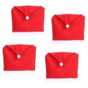 Christmas Chair Covers Santa Hat 4 pcs 1