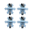 Christmas Cutlery Case - Snowflake 4 pcs 2