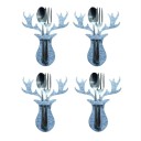 Christmas Cutlery Case with Reindeer Motif 4 pcs 3