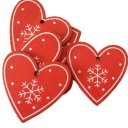 Christmas Decoration in the Shape of a Heart J3471 2