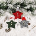 Christmas Hanging Decoration Star 13 x 10 cm 6