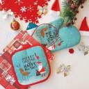 Christmas Kitchen Oven Glove with Mat 7