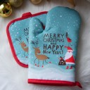 Christmas Kitchen Oven Glove with Mat 9