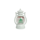 Christmas LED Lantern with Christmas Tree White Plastic Lantern with Warm Blinking Light Table or Hanging Decoration 1