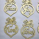 Christmas Ornaments with Inscription 6 pcs 3