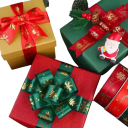 Christmas Ribbon 2.5 cm x 5 m Polyester Ribbon with Print for Gift Wrapping, Decorations, Cakes, Bouquets, Christmas Decor and Creative DIY Crafting 3