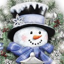 Christmas Sticker Snowman 20 x 30 cm 2