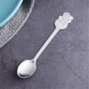 Christmas Themed Tea Spoon with a Shaped Handle Flat Shaped Decoration Stainless Steel Silver Colour Length 13 cm For Tea and Festive Table 2