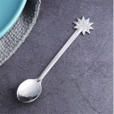 Christmas Themed Tea Spoon with a Shaped Handle Flat Shaped Decoration Stainless Steel Silver Colour Length 13 cm For Tea and Festive Table 7