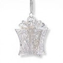 Christmas Tree Decoration Gift with Bow Perforated Walls with Ornaments Transparent with Pearlescent Shine with Ribbon Christmas Decoration 5