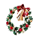 Christmas Wreath Brooch 2
