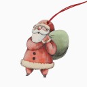 Χριστουγεννιάτικη διακόσμηση Άγιος Βασίλης 3 τεμάχια 8