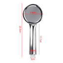 Chrome Water-Saving Shower Head 20.8 cm with High-Pressure Nozzle Diameter of Head 7.9 cm Energy-Saving Nozzle Technology 2