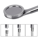 Chrome Water-Saving Shower Head 20.8 cm with High-Pressure Nozzle Diameter of Head 7.9 cm Energy-Saving Nozzle Technology 4