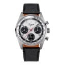 Chronographe mécanique pour homme de luxe Remontage manuel Tachymètre et indicateur 24 heures Boîtier 38 mm Acier 316L Verre saphir Bracelet 6