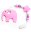 Chupeta de silicone em forma de elefante J3531 14