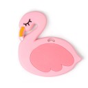 Chupeta de silicone em forma de flamingo 2