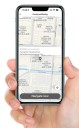 Chytrá klíčenka se zvukovým alarmem 130 dB B500 s aplikací Tuya nabíjecí Bluetooth LED světlo 70 x 36 x 17 mm bílá na osobní bezpečnost 4
