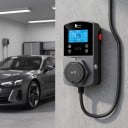 Chytrá nabíječka pro elektromobily wallbox se zásuvkou Type 2, ovládání přes Wi-Fi aplikaci, 22 kW, 32 A, RFID, IP66, šedo-černá, pro dům 5