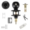 Chytrý dveřní zámek s otiskem prstu Bluetooth WiFi USB-C Tuya aplikace elektronická klika s gateway a klíčem pro domácnost 3