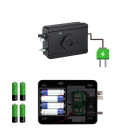 Chytrý dveřní zámek s otiskem prstu klávesnice IC karta USB napájení 12V nebo 4x AA pro dveře 35–60 mm bezpečnostní 5