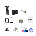 Chytrý dveřní zámek s otiskem prstu klávesnice IC karta USB napájení 12V nebo 4x AA pro dveře 35–60 mm bezpečnostní 4