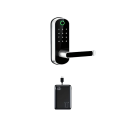 Chytrý zámok dverí WiFi IP67 Odtlačok prsta NFC Kód Karta Aplikácia Kľúč Bezkľúčový vstup Obojstranná kľučka Oceľové aj drevené dvere 33–50 mm 3