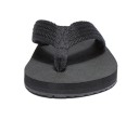 Ciabatte estive nere da uomo con ampia fascia intrecciata a motivo a spina di pesce Suola comoda e robusta Materiale EVA PVC e cotone 4