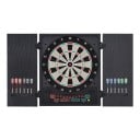 Cible électronique numérique avec armoire 27 jeux pour 8 joueurs 51 x 6,5 x 57 cm écran LED PP et MDF Noir Pour appartement et salle de jeux 1
