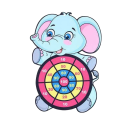 Cible en velcro animaux 1