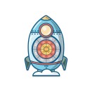 Cible en velcro espace 7