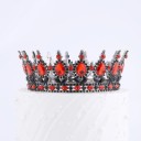 Čierna koruna na tortu 12,5 x 5,3 cm Farebné kamene Elegantná dekorácia na tortu Narodeninová oslava Princeznovský motív 1