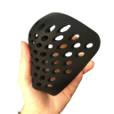 Čierna polovičná obličejová maska na ústa s otvormi Strašidelná Halloween maska pre dospelých Kostýmová rekvizita na párty a cosplay 1