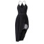 Čierne asymetrické šaty 2