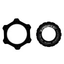 Cierre Center Lock de disco de freno TANKE negro para ejes de 9/12/15 mm con par de apriete de 40 Nm para sujeción en el buje de la rueda 1