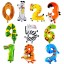 Cifre cu balon animal 1