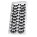 Ciglia finte in visone 10 paia 3D 20